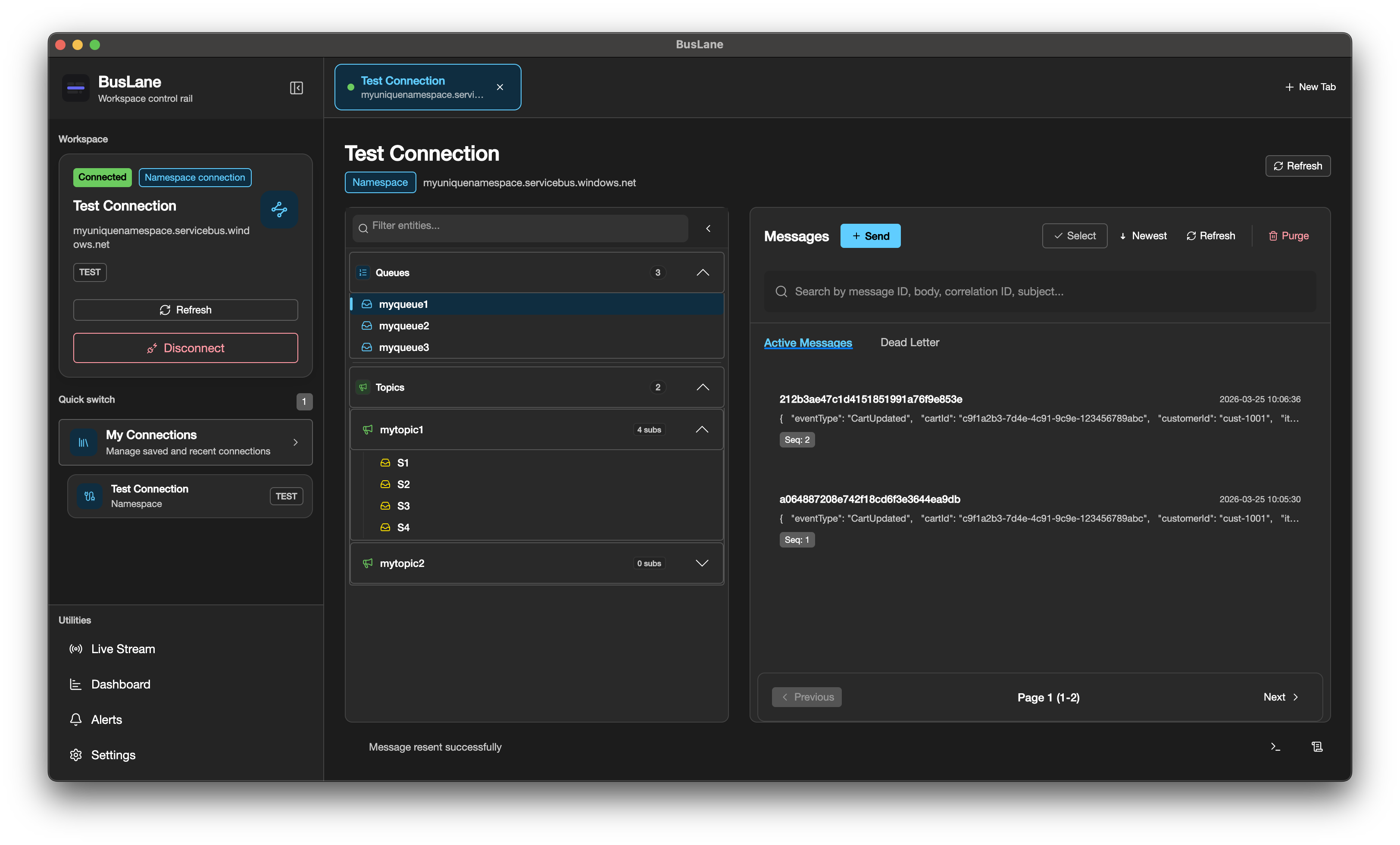 BusLane editor interface screenshot